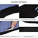 Bluetooth Sleeping Eye Mask Headphones, LC-dolida Wireless Music Bluetooth Sleep Eye Shades Headset Earphone Built-In Speakers Microphone Washable Black