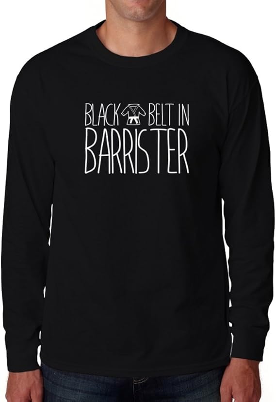 Eddany Black Belt in Barrister Langarm TShirt Amazon.de Bekleidung