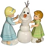 Westland Giftware Disney Frozen Do You Want to Build a Snowman? Magnetic Ceramic Salt & Pepper Shaker Set, Multicolor