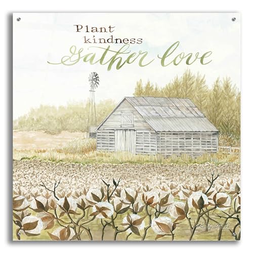 Epic Art 'Gather Love' by Cindy Jacobs, Acrylic Glass Wall Art, 36"x36"