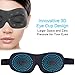 Eye Mask For Sleeping, Sytmhoe Sleep Mask For Men Women, Upgraded 3D Contoured Blindfold, Super Soft And Comfortable, Eye Shade Cover For Travel, Nap, Shift Workthumb 2