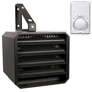 Electric Garage Heater & Wall Thermostat bundle: Safe and Reliable heat