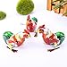 ARTCLUB Jumping Rooster, Cock Metal Animal Winds Up, Steel Tin Toy Collection