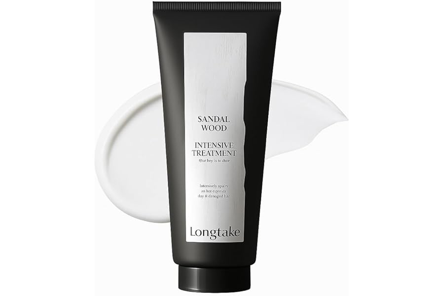 LONGTAKE Sandalwood Intensive Hair Perfume Treatment 6.76 Fl OzㅣImproves softnessㅣ Anti-frizzㅣSplit end repairㅣFor All hair types