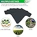 Prudance® 50pcs Reusable Waterproof Plant Markers for Garden T-Type Plant Labels for Seedlings Potted Plants Vegetables Succulents Durable Weatherproof Garden Tags （Black）