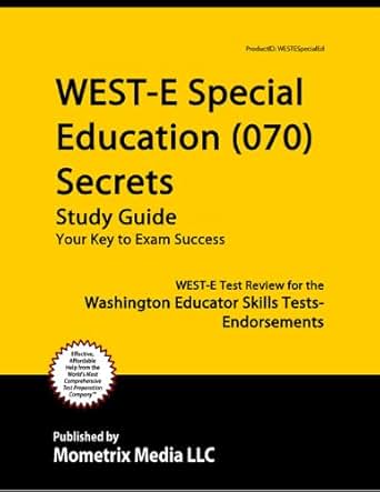 Amazon Com West E Special Education 070 Secrets Study