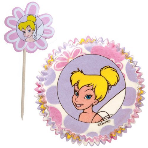 Disney Fairies Tinkerbell Cupcake Liners and Picks Tinker Belle