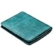 JSLOVE Rfid Blocking Small Compact Bi-fold Leather Pocket Wallet for Women(lake green)