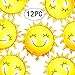 28 inch Summer Sun Smile Foil Mylar Balloons Helium Balloon You Are My Sunshine Baby Shower Birthday Party Wedding Decorations, 12pc