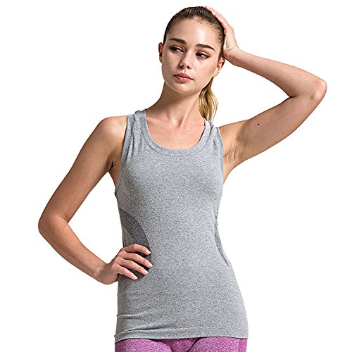SEKERMAET Women's Fitness Workout Sport Tank Tops, Activewear Gym Yoga Seamless Camisole Dry Fit