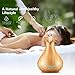 VicTsing 400ml Aromatherapy Essential Oil Diffuser, Ultrasonic Cool Mist Humidifier with Wood Grain Design, 4 Timer Settings for Office, Room, Spa