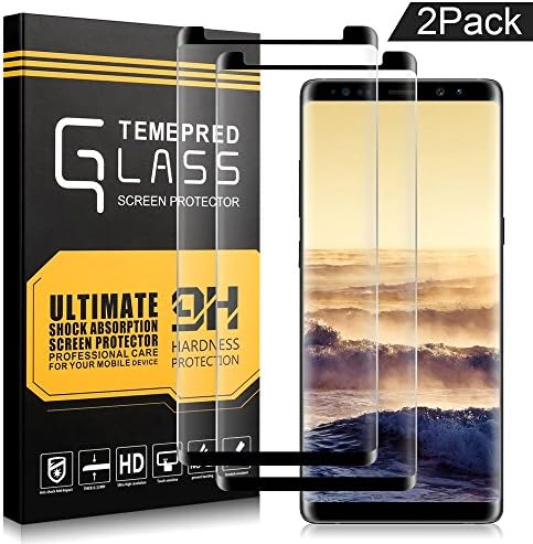 Iseason Samsung Galaxy Note 8 Screen Protector,Full Coverage HD Case Friendly Tempered Glass Screen Protector (2 Pack)