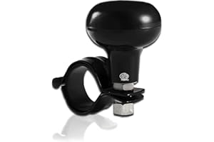 Vaygway Universal Fit Vehicle Steering Wheel Suicide Spinner Knob- Black Car Suicide Ball Power Handles- Vehicle Tractor Boat Black Spinner Knob- Wheel Accessories Arthritis Handicap Spinners