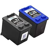 LxTek Remanufactured Ink Cartridge Replacement For HP 27 & HP 28 (1 Black | 1 Tri-Color) C8727AN C8728AN Compatible With Deskjet 3320, Deskjet 3322, Deskjet 3420, Deskjet 3425, Deskjet 3450, Deskjet 3520, Deskjet 3520v, Deskjet 3535, Deskjet 3550, Deskjet 3620, Deskjet 3620v, Deskjet 3650, Deskjet 3650v, Deskjet 3651, Deskjet 3653, Deskjet 3740, Deskjet 3740v, Deskjet 3744, Deskjet 3745, Deskjet 3745v, Deskjet 3747, Deskjet 3840, Deskjet 3843, Deskjet 3845