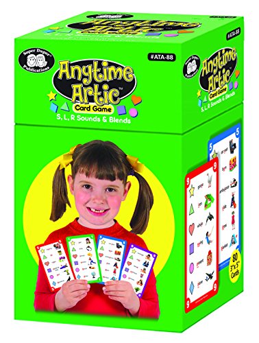 Super Duper Publications Anytime Artic S, L, R Sounds & Blends Flash Card Game Educational Learning Toy for Kids
