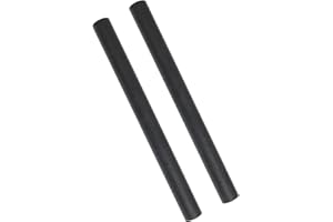 ELIPHS 2pcs 1in Round Acetal Copolymer Rods - Standard Tolerance 12-Inch Length Opaque Black Acetal Copolymer Rods Meets ASTM D6778 Specifications Perfect for Non-Marring Fixtures (1" x 12", 2)