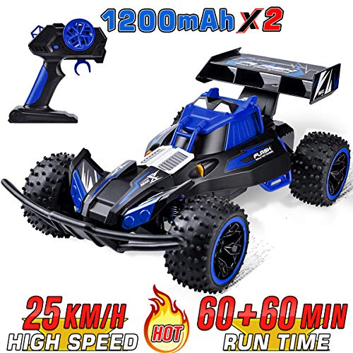 Remote Control Trucks Monster RC Car 2019 Updated 1:16 Scale 2.4Ghz Radio Remote 25Km/h  All Terrain RC Car with Two Rechargeable Batteries Electric Toy Car for All Adults & Kids