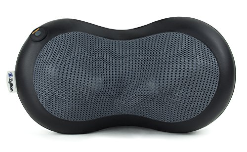 Zyllion Back Neck Massage Pillow - Heated Shiatsu Massager for Relaxation, Physical Therapy, and Pain Relief (ZMA-19-BK)