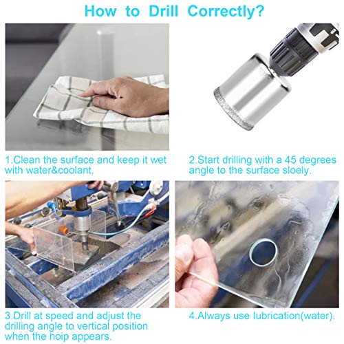 15 Pcs Diamond Drill Bits for Ceramic, Diamond Hole Saw Drill Bit photo 10