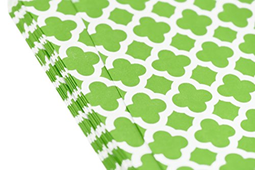 FiveSeasonStuff Greaseproof Paper Bags for Food Candy Goodies Gift Party Wedding Favors Birthday Baby Shower Buffets Picnics BBQ Arts & Crafts DIY Retail (5.12''x 7'') — PACK 100 (Green, Mix Patterns)