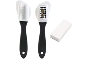 Suede Brush Kit, 4-Sided Suede Cleaning Brush with Eraser, Cleaner Brush for Boots, Shoes, Jackets, Furniture