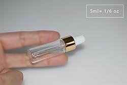 Hustar Small Dropper Bottle, 10pcs 5ml Mini Sample