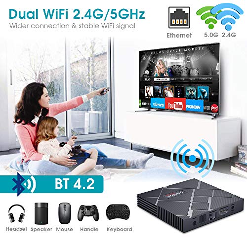 pendoo-Android-90-TV-Box-4GB-RAM-64GB-ROM-X10-MAX-Android-TV-Box-RK3318-Quad-Core-64Bits-Dual-WiFi-24G-5G-Bluetooth-3D-4K-Ultra-HD-H265-USB-30-Android-Box