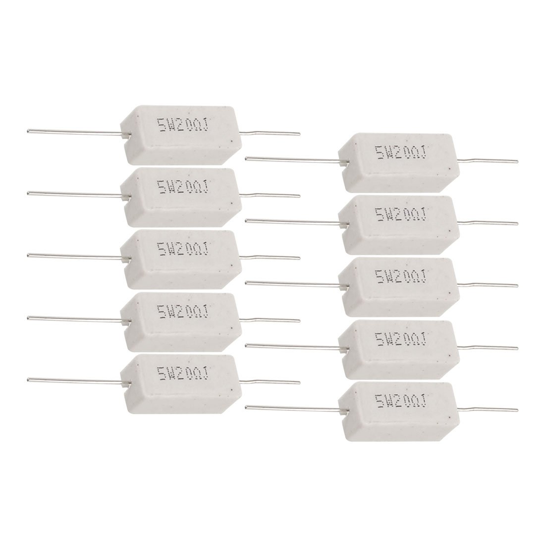 Uxcell a12112700ux0495 5W 20 Ohm Ceramic Cement Power Resistor Axial