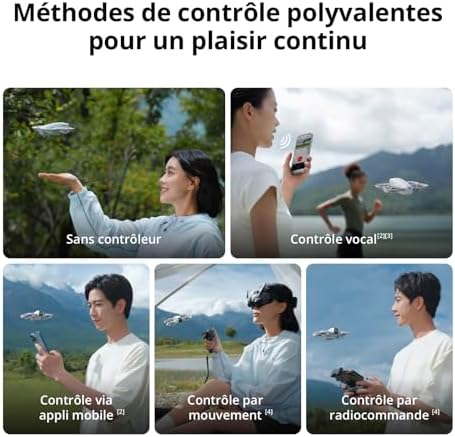Bundle Motion Fly More DJI Neo, Mini Drone avec Caméra 4K UHD pour Adultes