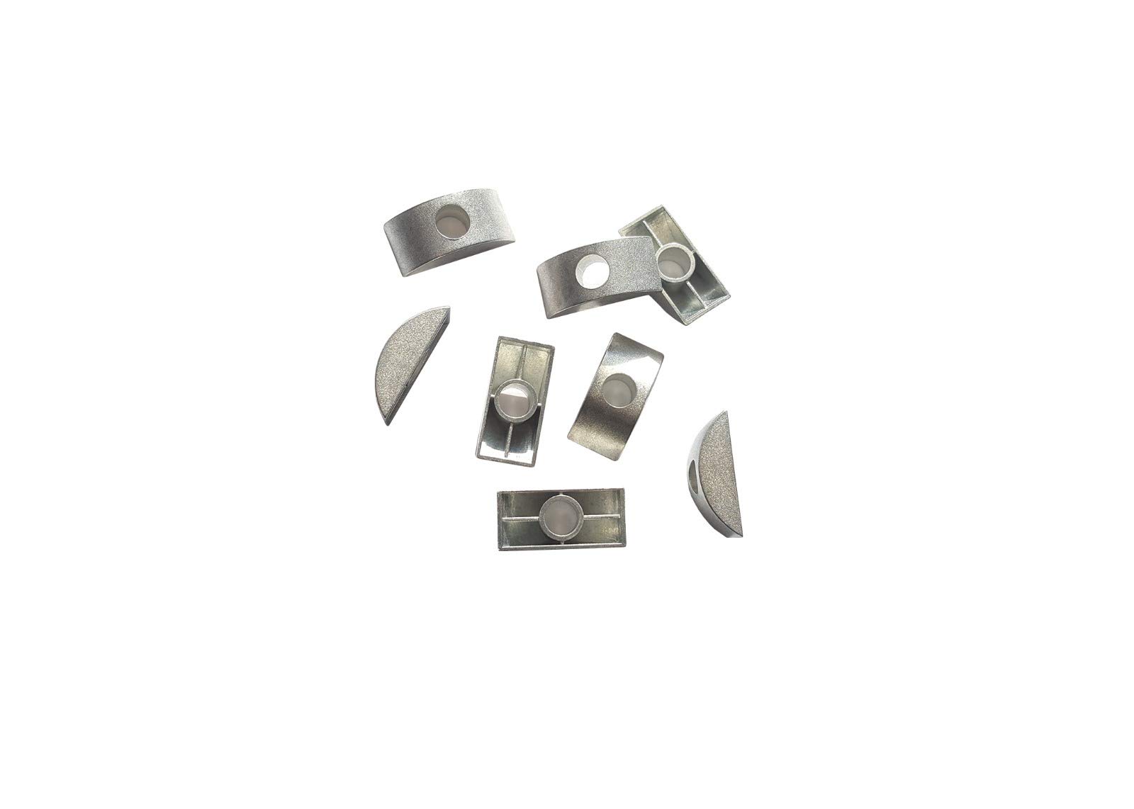 Husseinbolt New Replacement M8 Steel Half Moon Bed Washers (Pack of 8 Washers)
