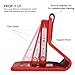 Navor Flip Wallet Book Case [Removable Wrist Strap] [Kickstand] for iPhone 5 / 5S / SE - Red (IP5ORD)