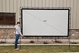 Outdoor Entertainment Gear by Camp Chef, OS120L Backyard Big Indoor/Outdoor Portable Movie Projection Screen