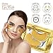 RIVAJ Golden Crystal Eye Mask Under Eye Gel Pads - for Puffy Eyes, Bag Treatment Patches Collagen Gold Wrinkle Pad Treatments Puffiness Hydrogel