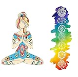10 Yard Gain Yoga Girl Sticker with BONUS Chakra Sticker Decal! Art Design Full Color - 5