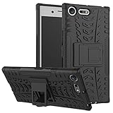 Sony Xperia XZ Premium Case with Kickstand, Extreme Heavy Duty Protection and Air Cushion Technology Hybrid Phone Cover for Sony Xperia XZ Premium (2017)