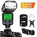 Camera Flash for Canon,DSLR Camera,E-TTL 1/8000 HSS GN58,Multi,ESDDI Wireless Camera Flash Set Include 2.4G Wireless Flash Trigger,Cold Shoe Base Bracket and Accessories