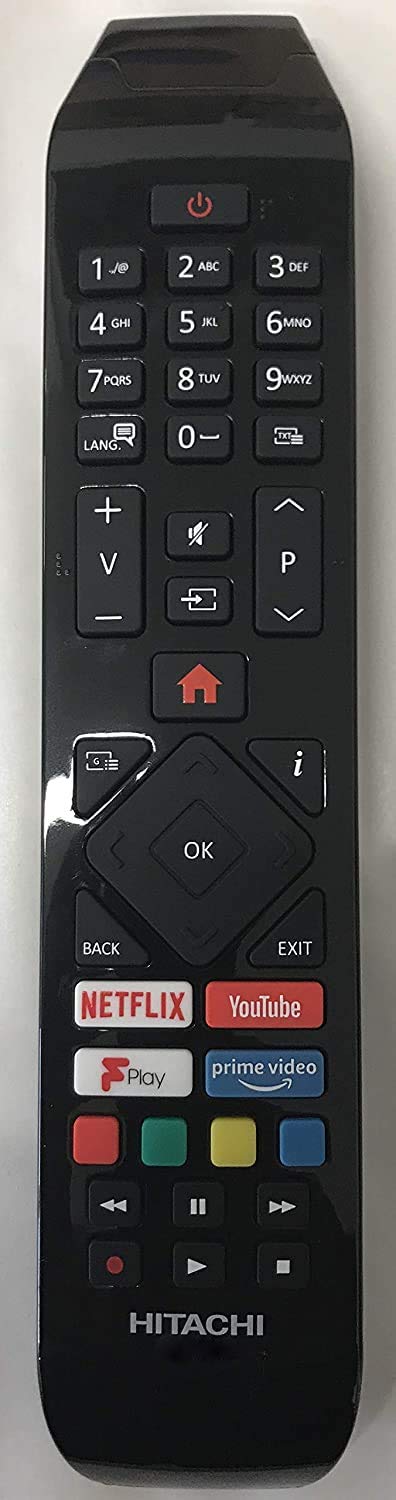 Hitachi 30101754 RCA43141P RC43141P Genuine Remote Control for Smart LED TVs