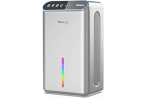 VINBURG Dehumidifier for Basement (85 OZ, 800 sq ft) Quiet Dehumidifiers for Home, Auto Shut-Off, Sleep Mode, 3 Gear Timer(8H,16H,24H), Small Dehumidifier for Bedroom, Bathroom with Drain Hose