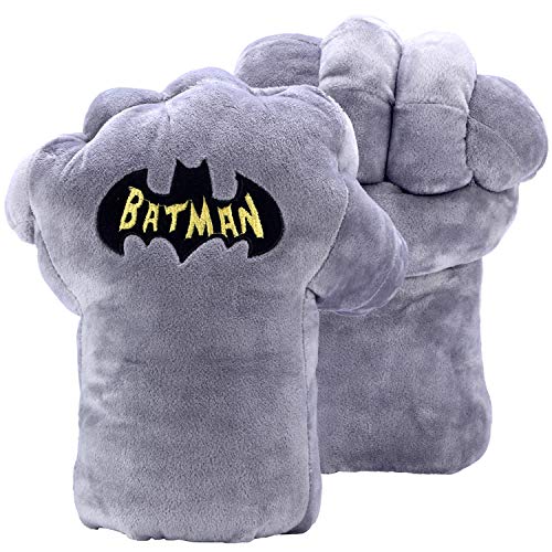 Batman Gloves Plush Gauntlets Hands Soft Boxing Fists, DC