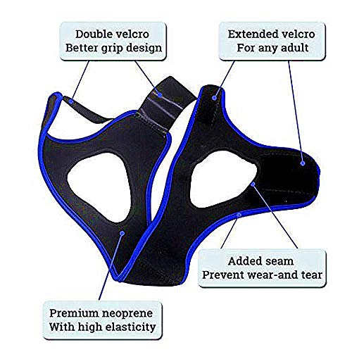 Anti Snoring Chin Strap Ajustable Stop Snoring Solution for Men and Women, Anti Snoring Devices Snore Stopper Chin Straps Sleep AIDS for Snoring Sleeping Mouth Breather