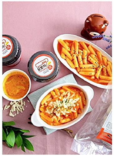 Yopokki Prepared Korean Rice Cake Instant Packet (3 Pack, Cheese)