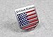 Generic Car Racing Sports US USA American Flag Shield Emblem Badge Decal Sticker