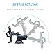 Purebox Car Phone Holder Universal Windshield Dashboard Truck Phone Mount Holder for iPhone X 8 7 7S Plus 6 6S Plus 5 5s Galaxy S5 S6 S7 S8 Google Nexus LG Huawei, Black
