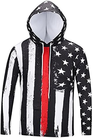 HEIHEIHA Realistic 3D Digital National Flag Sweatshirt Printed Hoodie Hooded Pullovers National FlagMedium