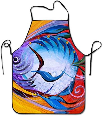 Betta Fish Creative For Teens Kitchen Apron Waterproof Resists Studio Apron