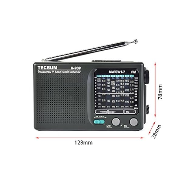 Radio XHD Tecsun R-909  AM FM Onda Corta - Imagen 4