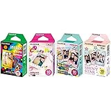 Fujifilm InstaX Mini Instant Film Rainbow & Staind Glass & Candy Pop & Shiny Star Film -10 Sheets X 4 Assort Value Set