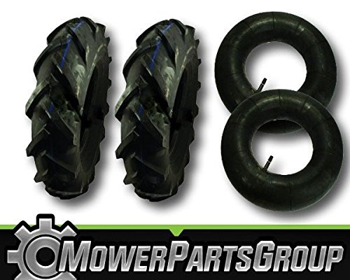 D071 (2) Troy Bilt Big Red Garden Tiller Tires 4.8x4x8 4.8x4-8 MTD & Tubes