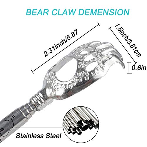 WOVTE Bear Claw Rose Telescopic Back Scratcher