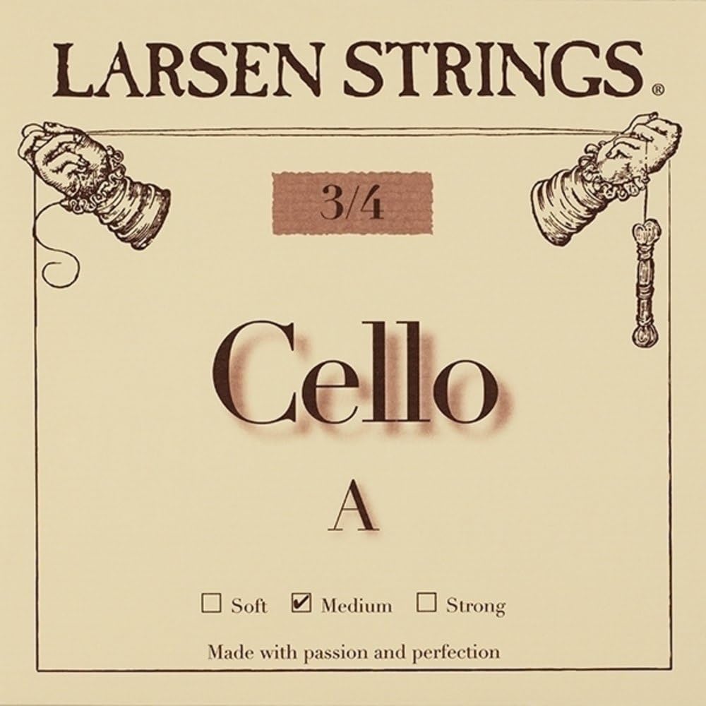 LARSEN STRINGS cello strings Original Fractional - small sizes A 3/4 Medium